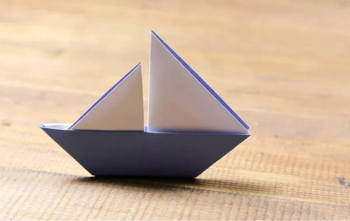 قایق بادبانی اوریگامی