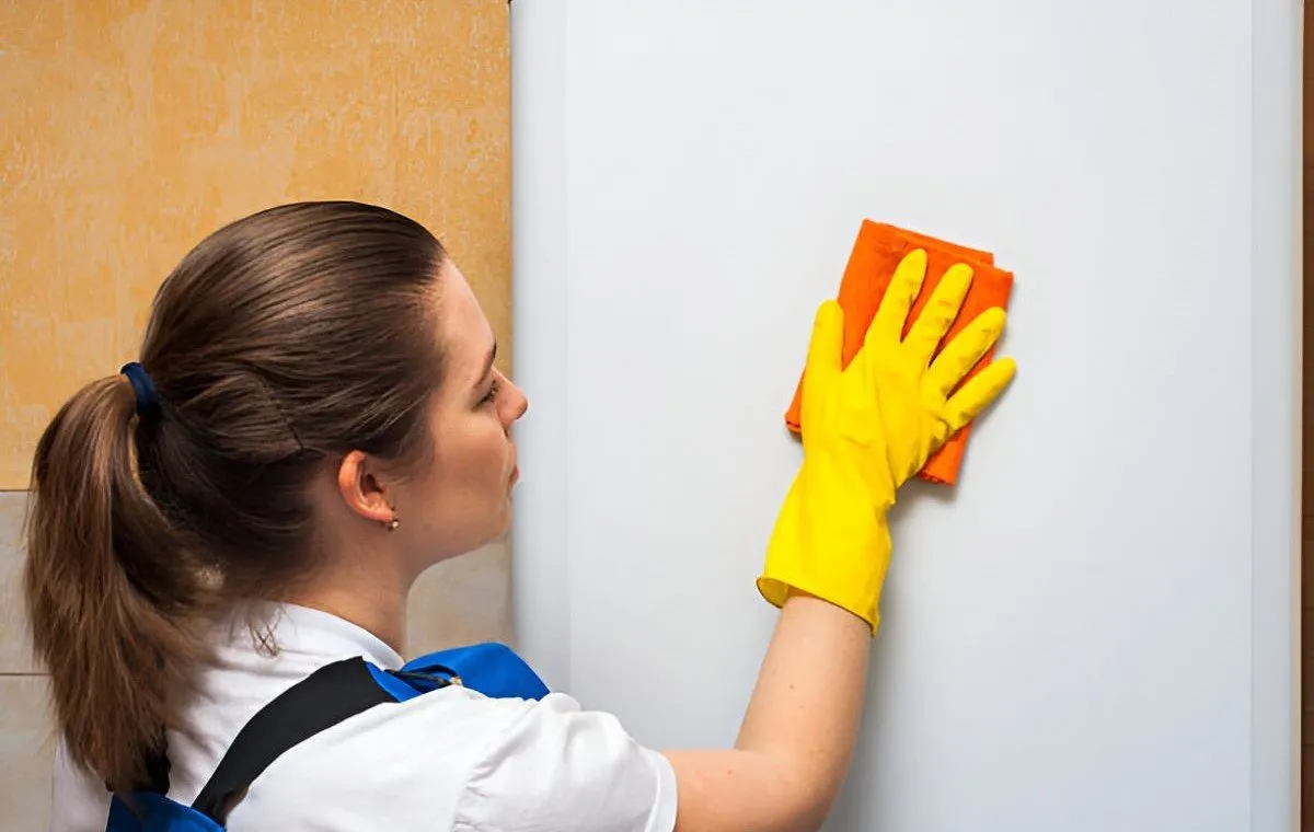تمیز کردن دیوار