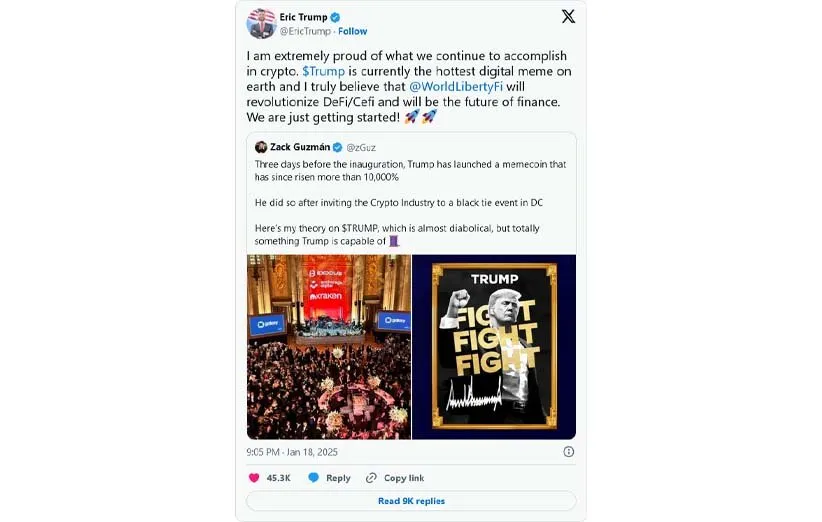 ارز میم کوین ترامپ