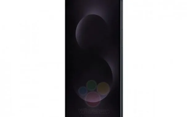 گلکسی S25 اج مشکی از نمای روبرو