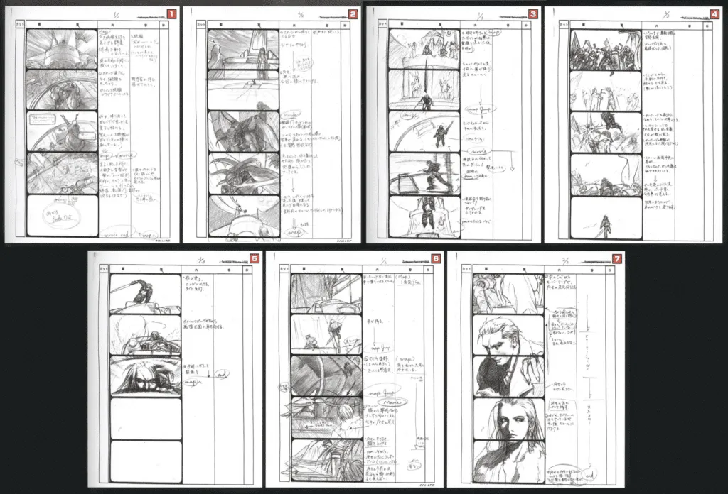 Final Fantasy VII Opening Story Board