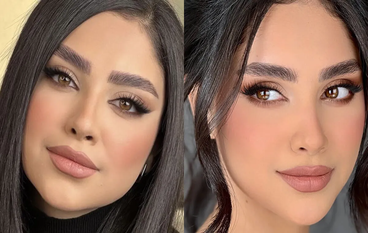 مدل آرایش صورت ملایم مجلسی نود