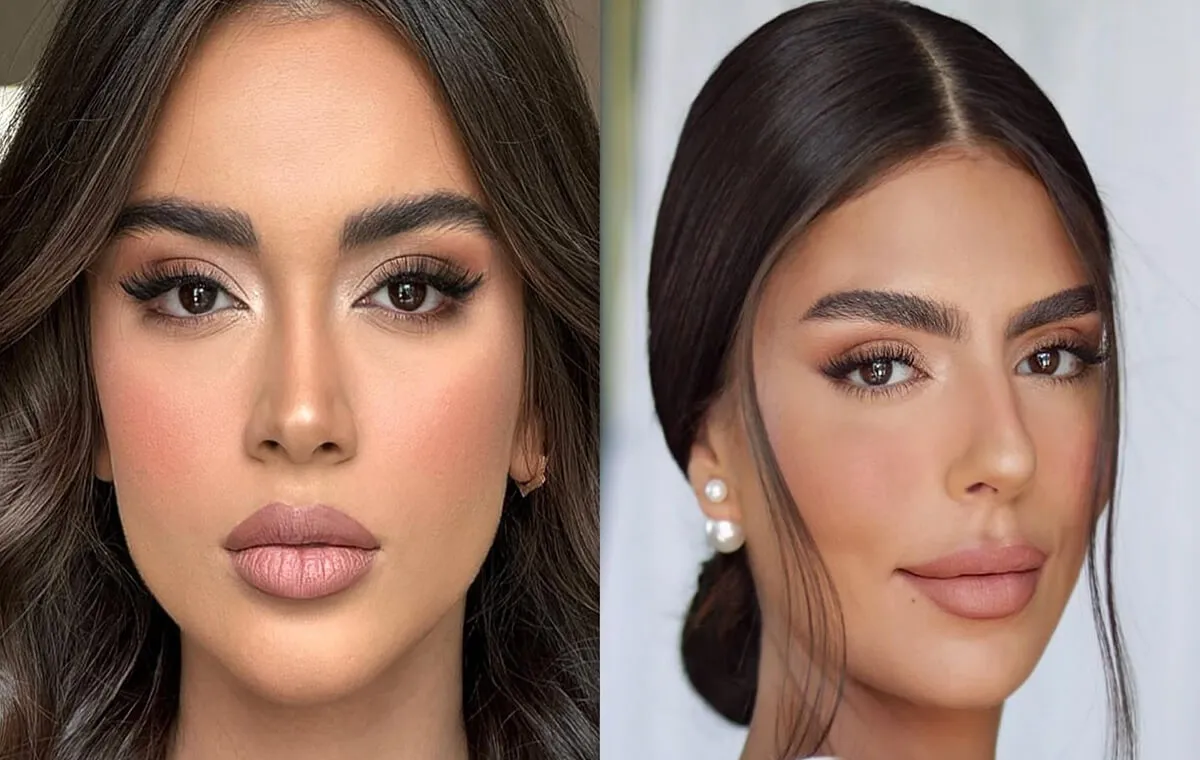 مدل آرایش صورت ملایم مجلسی نود