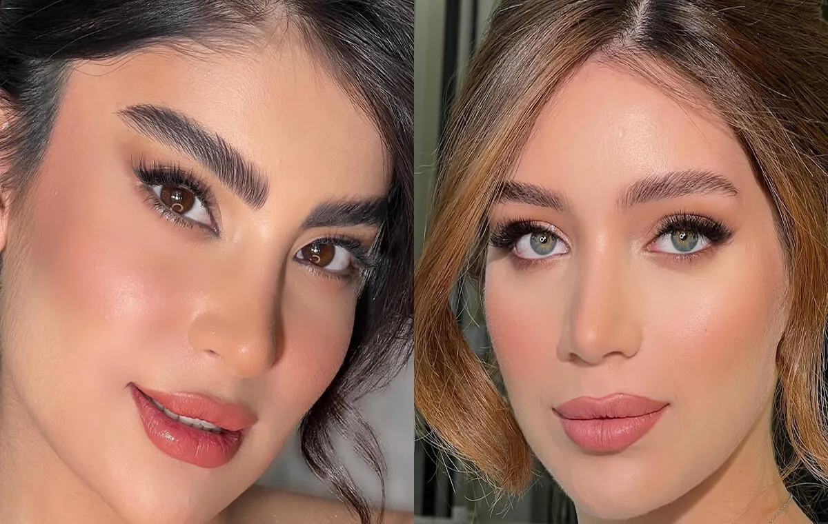 مدل آرایش صورت ملایم مجلسی برای پوست روشن