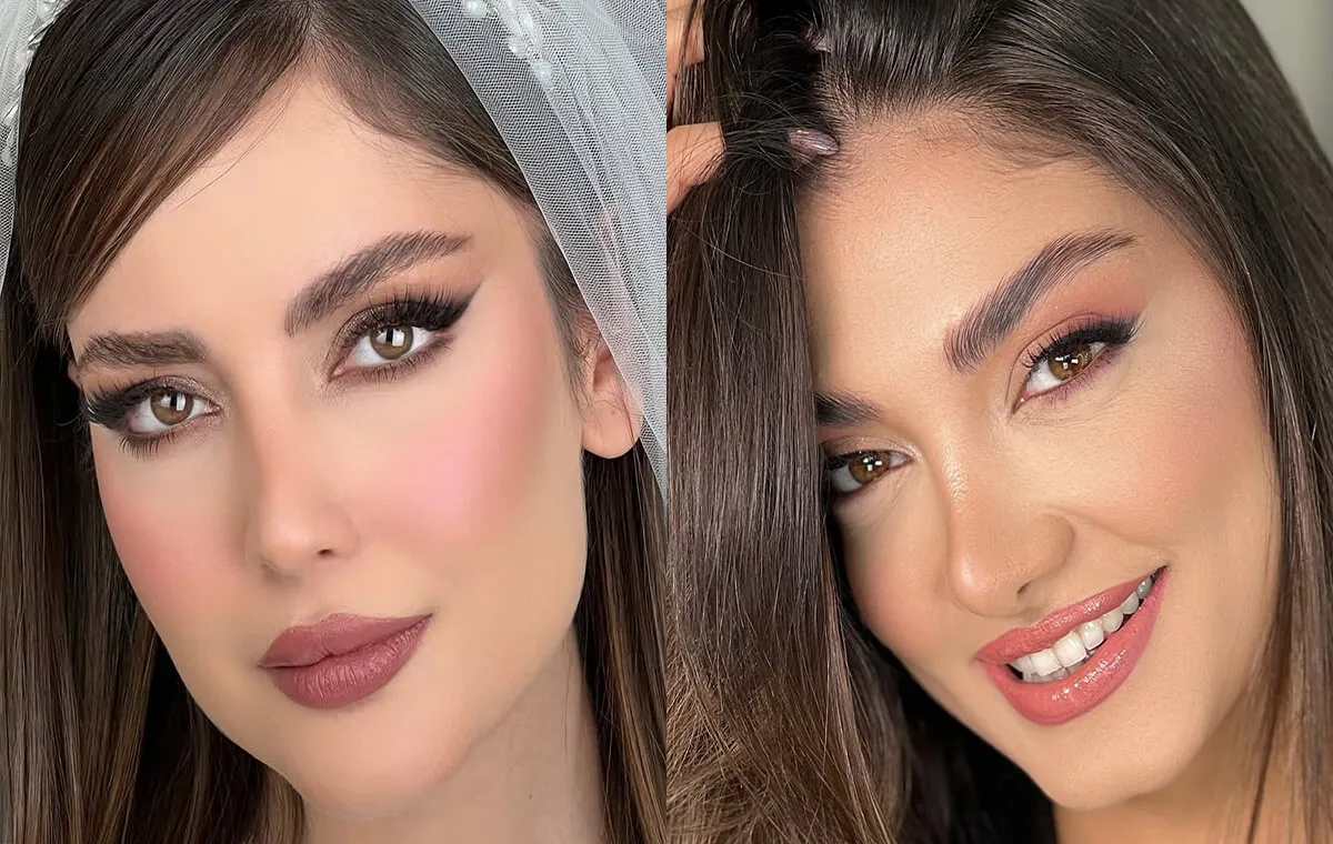 مدل آرایش صورت ملایم مجلسی