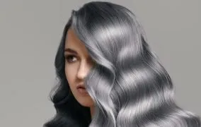 ترکیب رنگ مو دودی نقره‌ای