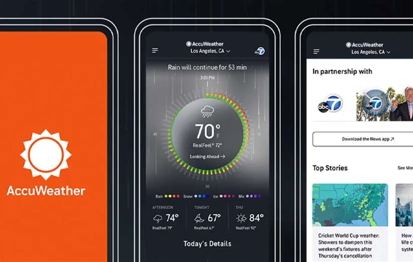 بهترین اپلیکیشن پیش بینی هوا
