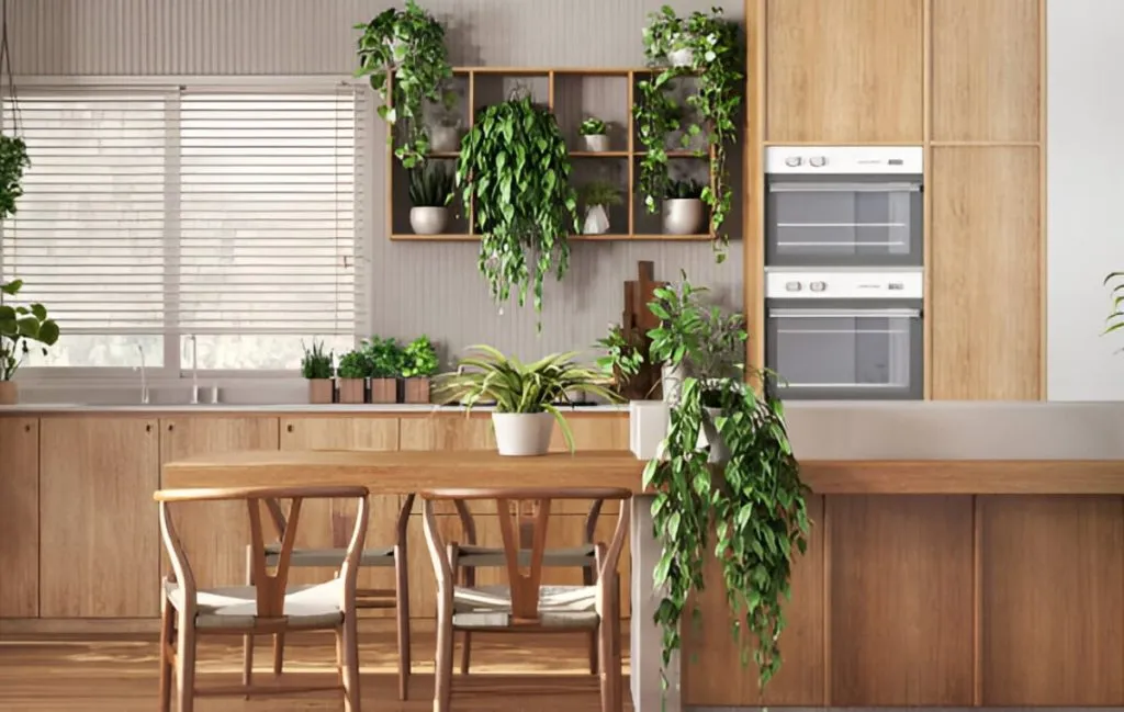 آشپزخانه بیوفیلیک