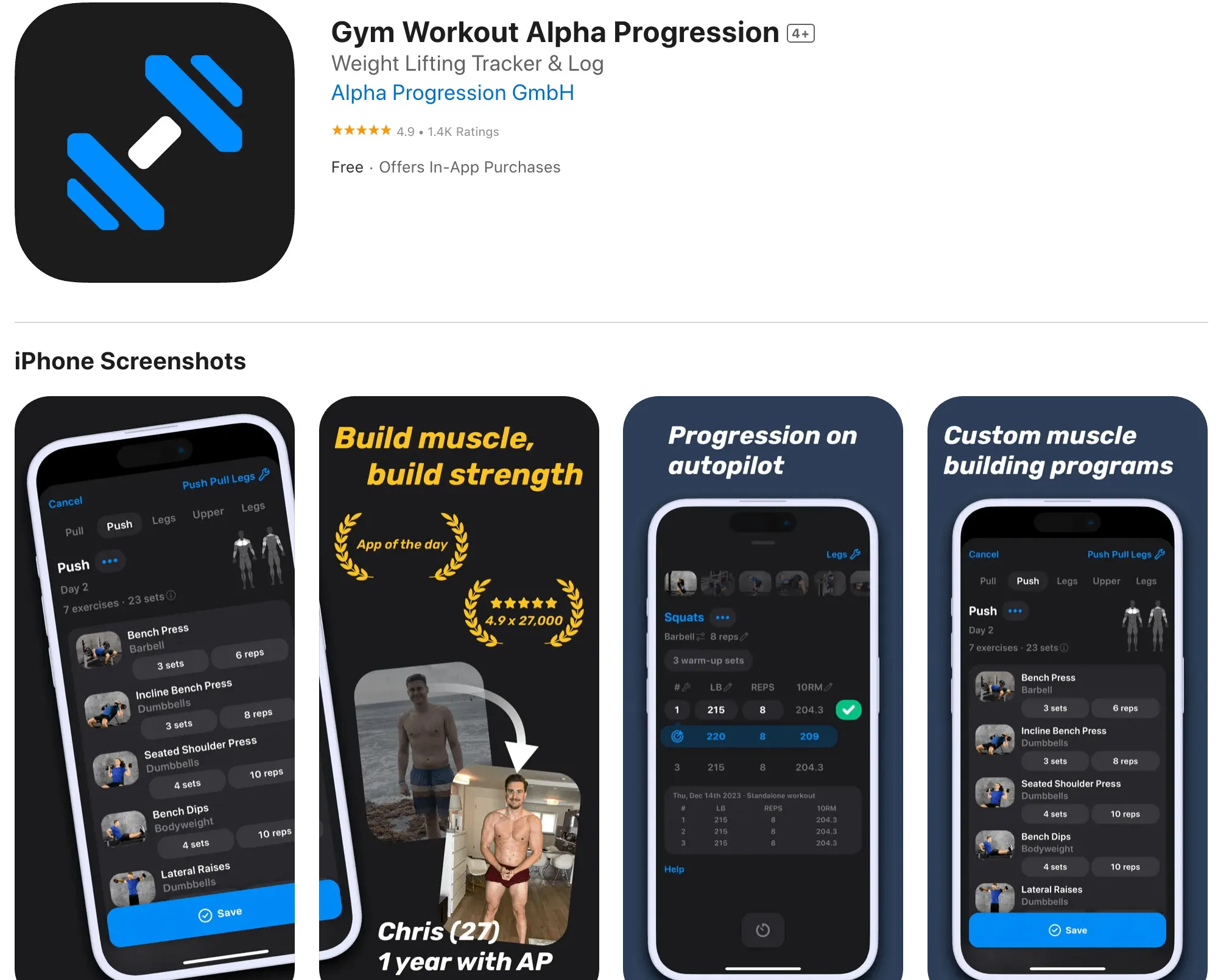 برنامه بدنسازی با هوش مصنوعی آلفا پروگرشن 