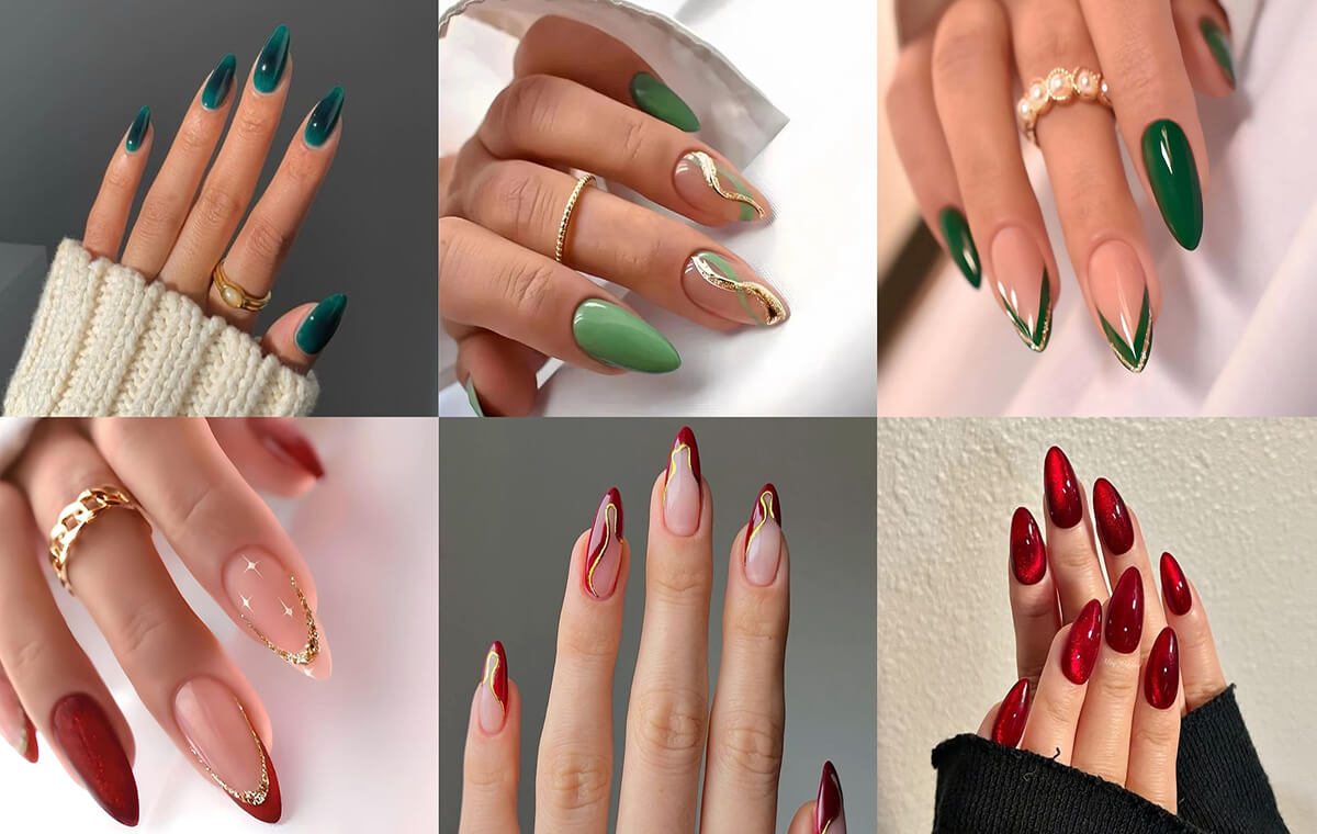 مدل ژلیش ناخن عروس رنگی