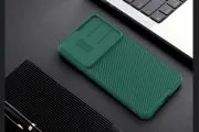 کاور نیلکین مدل CamShield Pro مناسب برای گوشی موبایل سامسونگ Galaxy S25 به رنگ سبز
