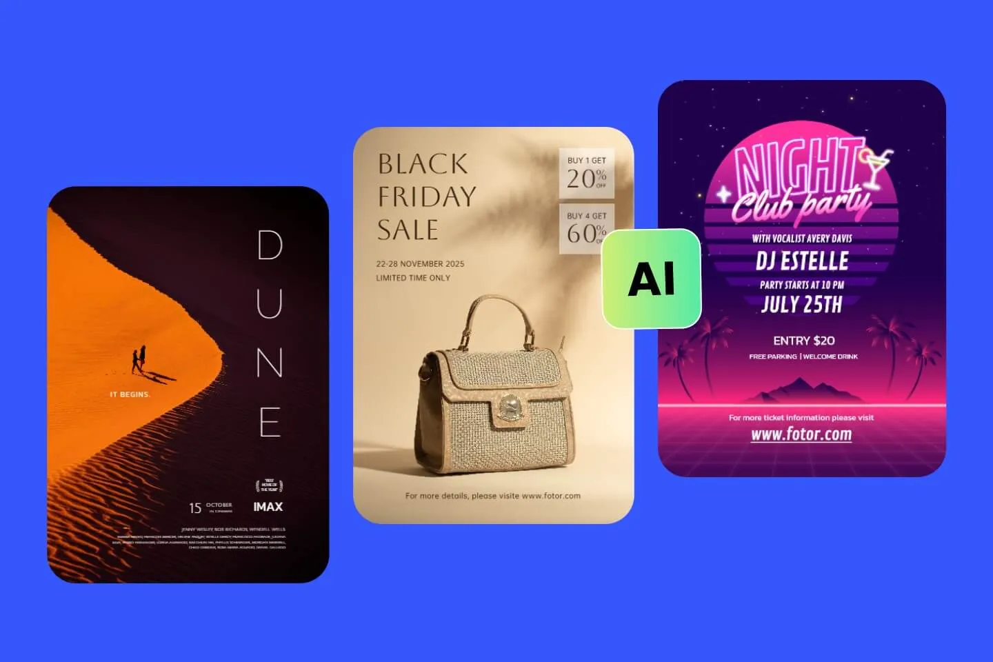 Poster design with AI