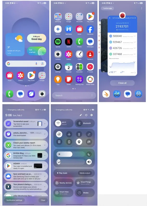Android 15 and One UI 7