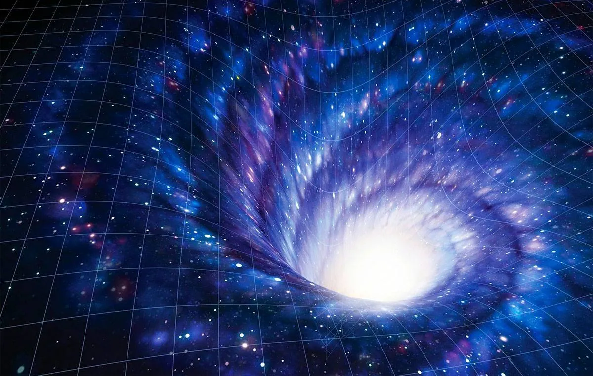 طرحی گرافیکی از دهانه یک کرمچاله