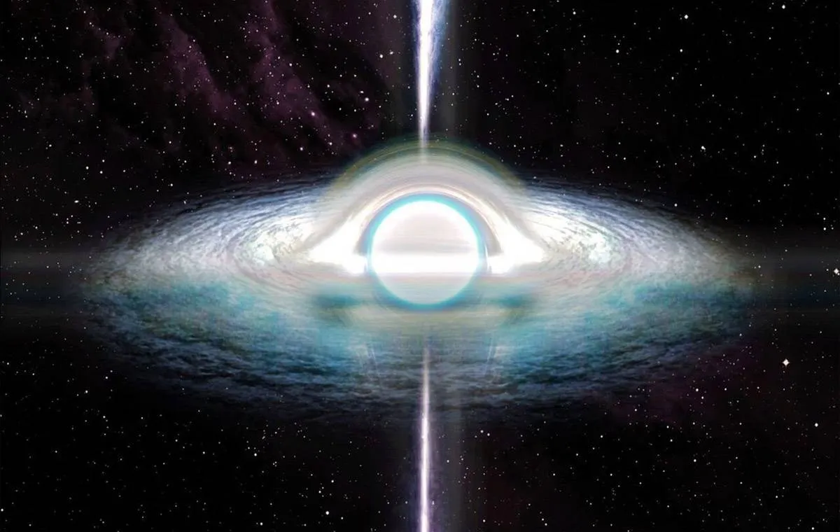 طرحی گرافیکی از یک سفیدچاله