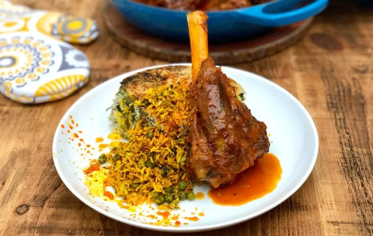 الی پلو با ماهیچه - غذای مجلسی برای شام مهمانی