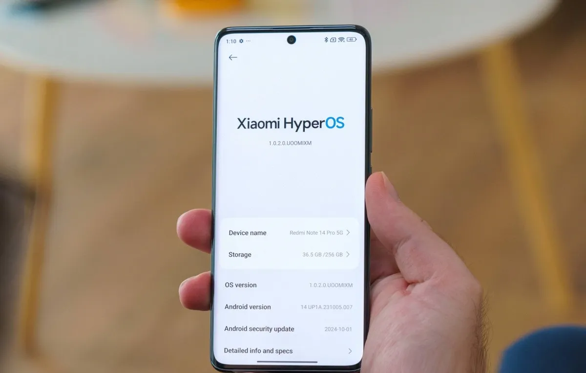 نرم‌افزار گوشی ردمی نوت ۱۵ پرو