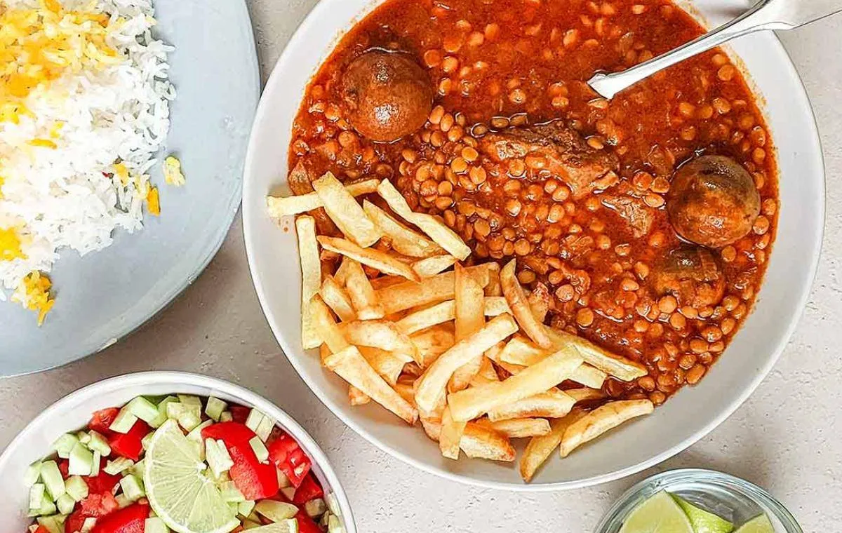 خورش قیمه - غذای مهمانی شام