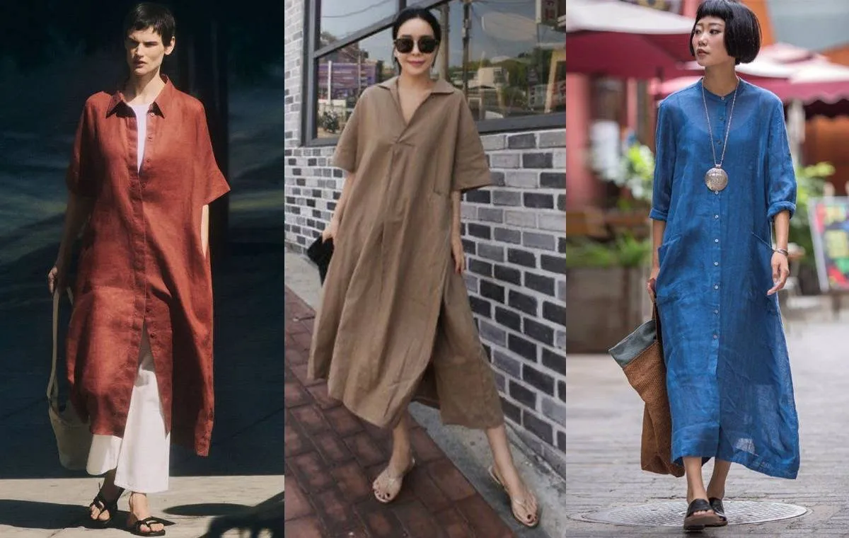 مدل مانتو لینن بلند