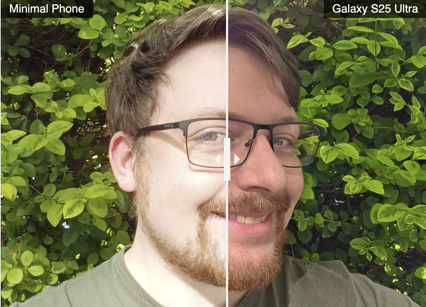 مقایسه دوربین minimalphone با گلکسی سامسونگ