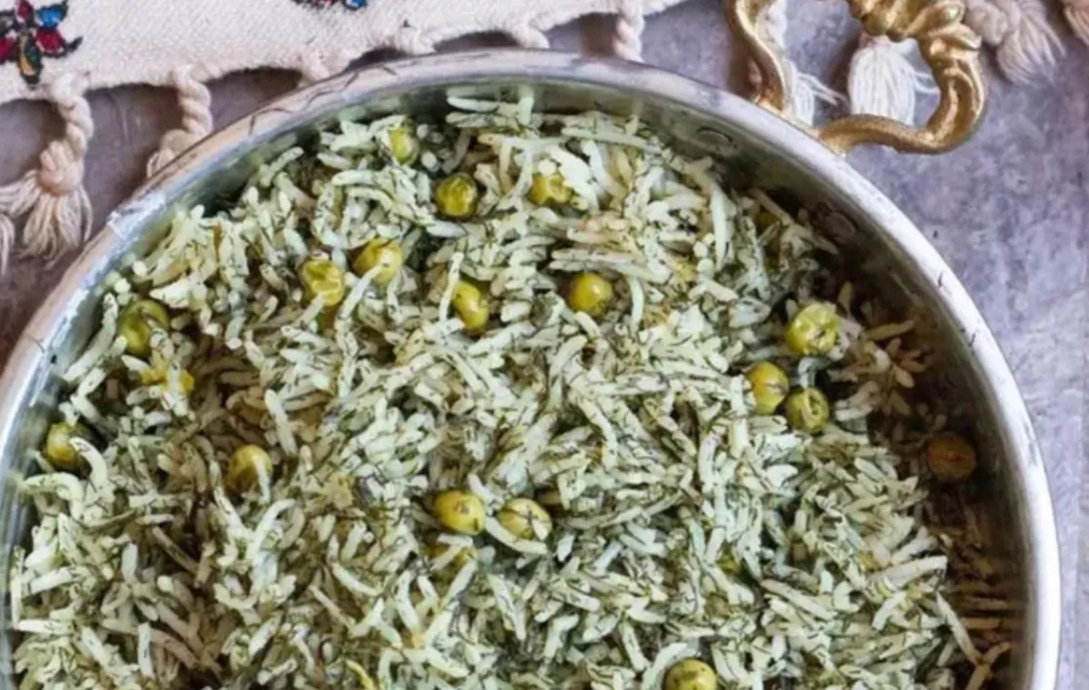 پلو نخود فرنگی