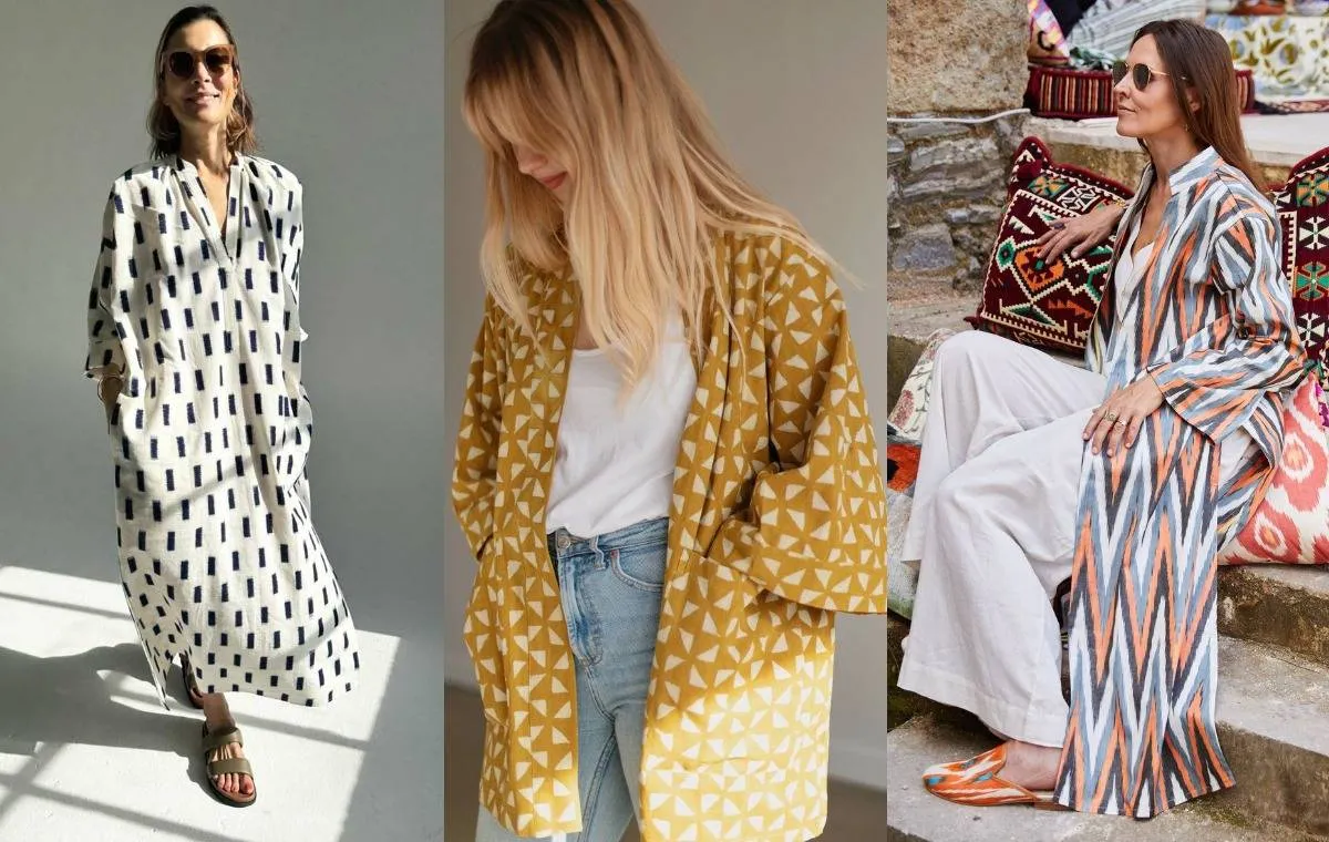 مدل مانتو لینن طرح‌دار