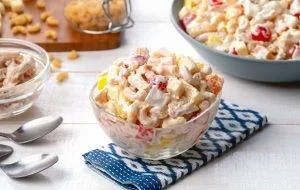 طرز تهیه سالاد ماکارونی با کالباس خوشمزه