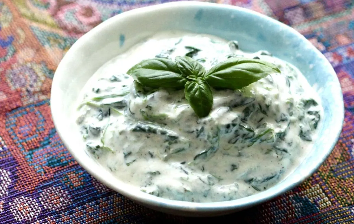 بورانی اسفناج غذای ارزان و ساده برای شام