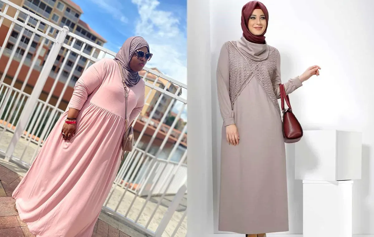 مدل مانتو جلو بسته برای افراد چاق