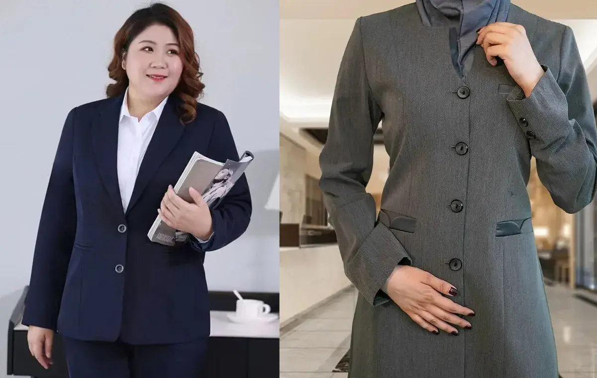 مدل مانتو اداری برای افراد چاق