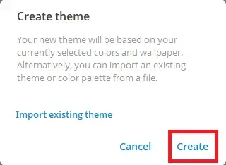 ساخت تم تلگرام از طریق برنامه در نسخه دسکتاپ