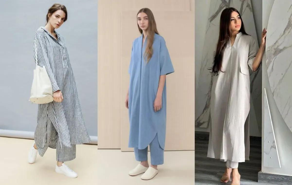 مدل مانتو راحتی جلو بسته بلند