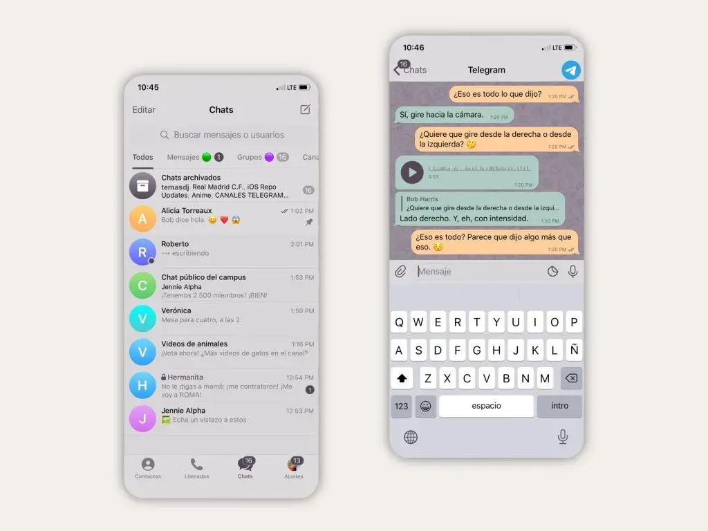 تبدیل تم تلگرام اندروید به ایفون