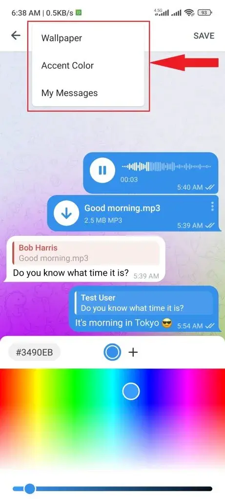 ساخت تم تلگرام از طریق تلگرام