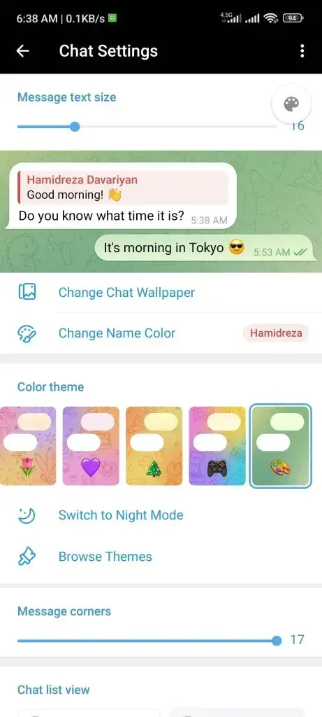 چگونه تم تلگرام اندروید را عوض کنیم؟
