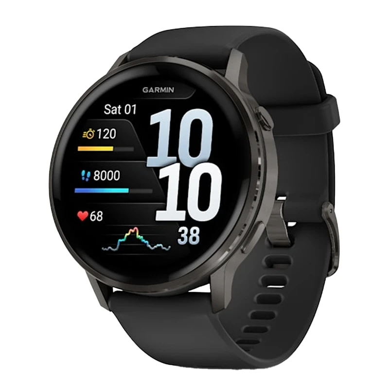 ساعت هوشمند 45 میلی‌متری گارمین مدل Venu 4 با بند سیلیکونی