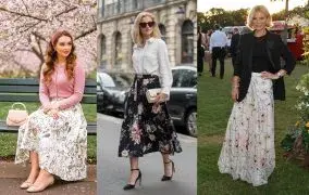 استایل با دامن گل‌ گلی؛ خنک، دخترانه و تابستانی