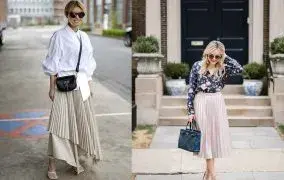 استایل با دامن پلیسه