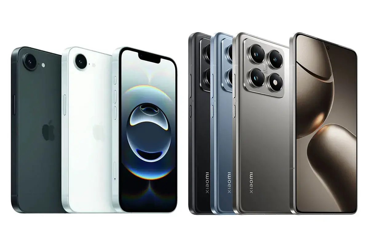 مقایسه شیائومی 14t پرو با آیفون 16e