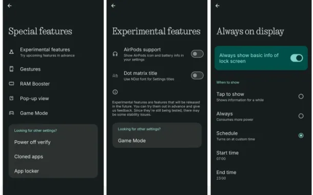 قابلیتهای نرمافزاری ناتینگ فون 3