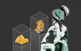 مقایسه بازدهی قیمت بیت‌کوین و طلا