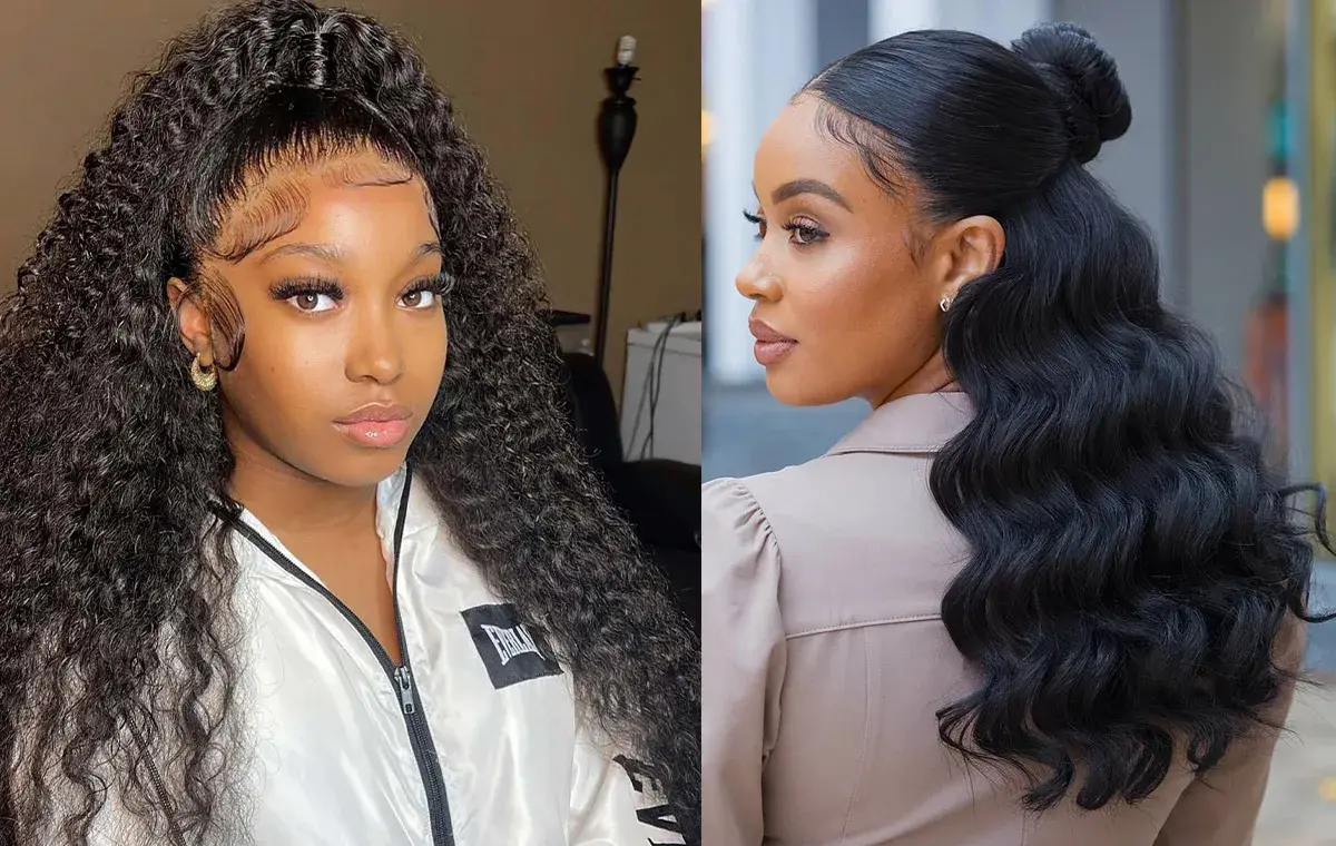 مدل مو کرلی نیمه باز