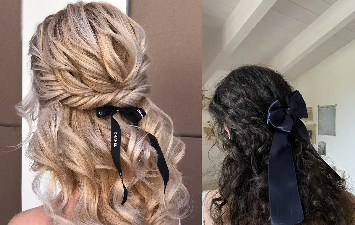 مدل مو کرلی با پاپیون