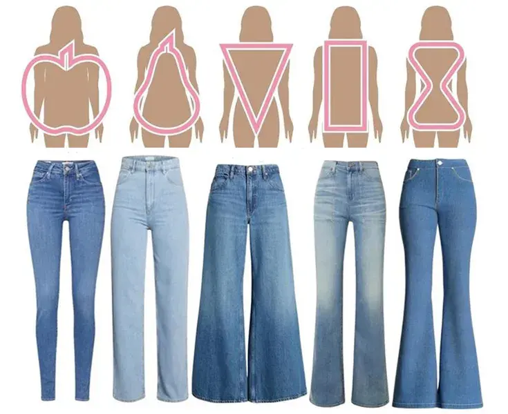 شلوار مناسب تایپهای بدنی مختلف