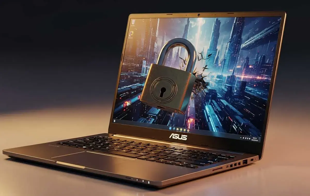 رمز گذاشتن روی لپ تاپ