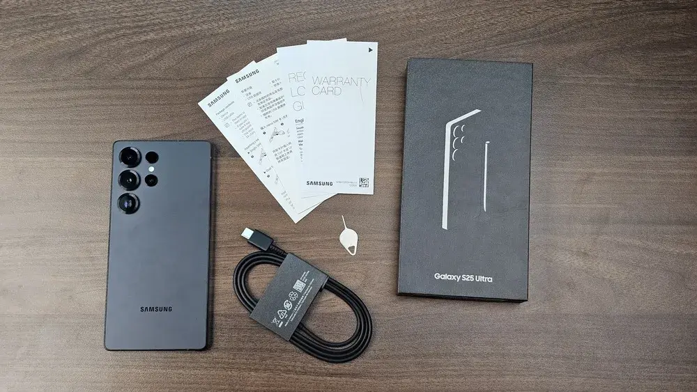 محتویات بسته‌بندی گلکسی S25 اولترا