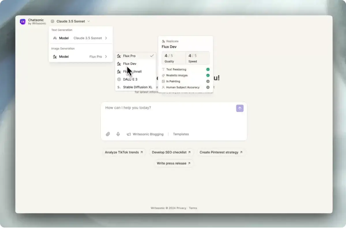 هوش مصنوعی چت سونیک