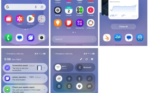رابط کاربری One UI 7
