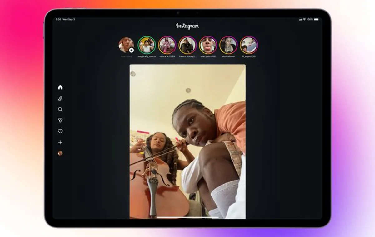 اینستاگرام آیپد