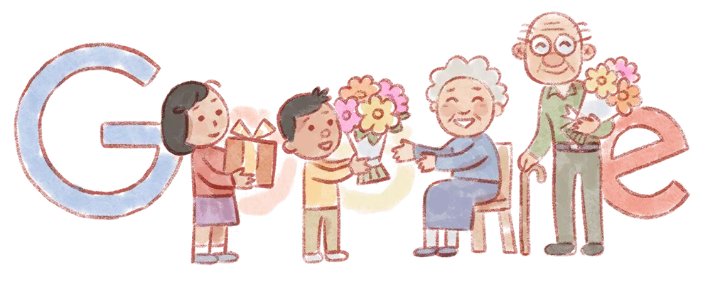 گوگل دودل به مناسبت روز احترام به سالمندان 2022 در ژاپن